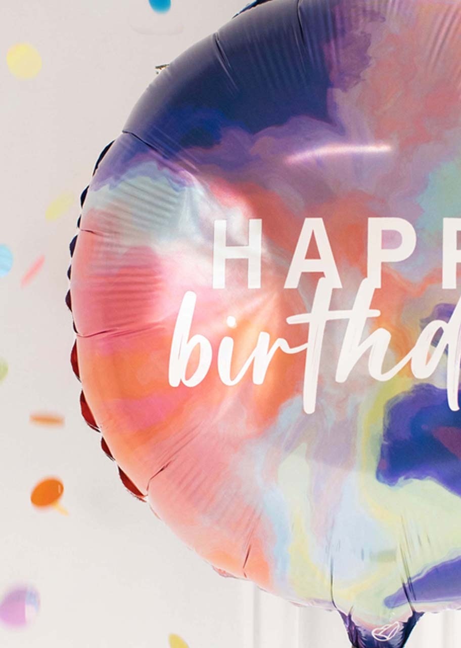 Imagen para Globo "Happy Birthday" Rosa - 2