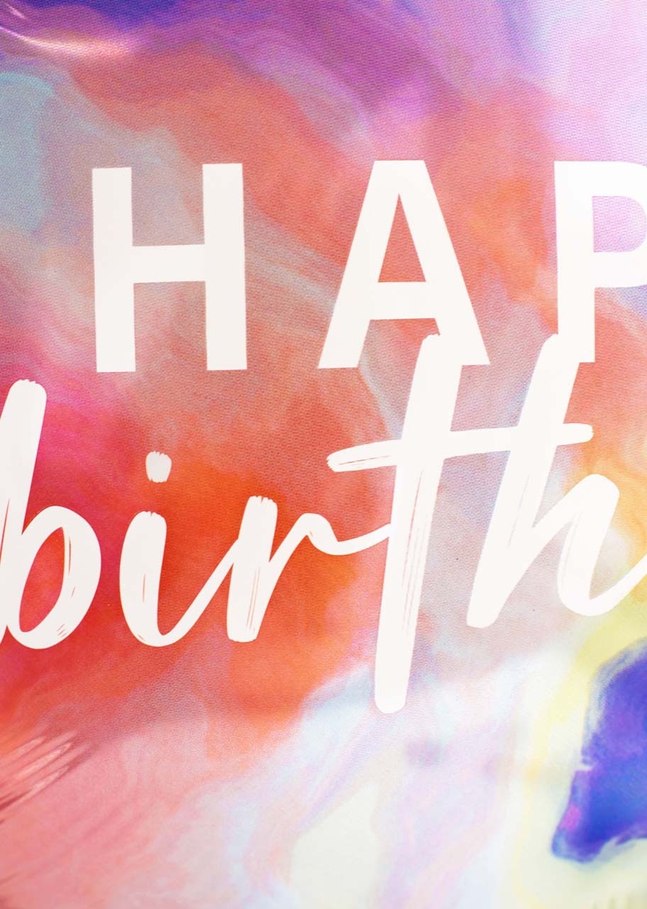 Imagen para Globo "Happy Birthday" Rosa - 3