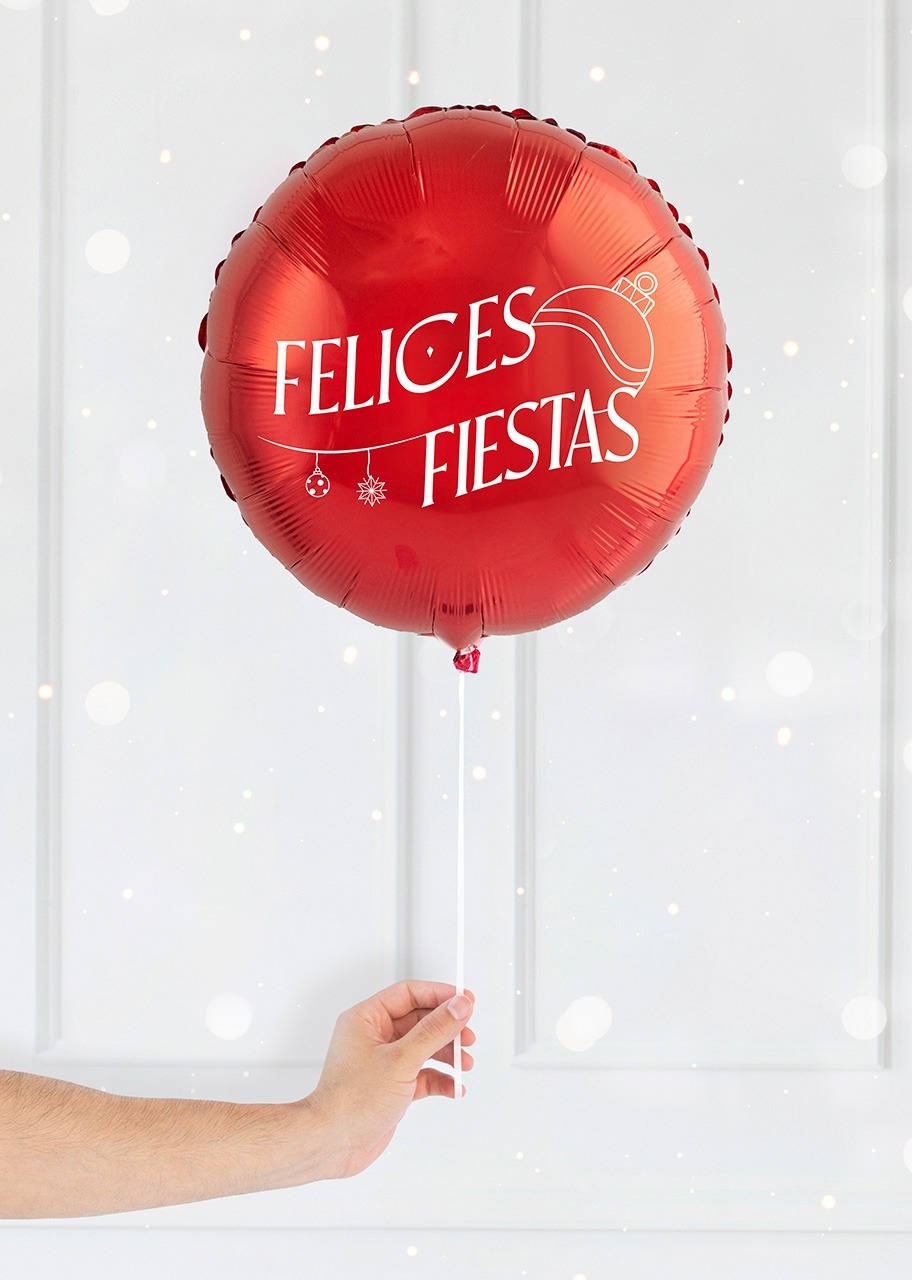 Imagen para Mini Nochebuena con Globo "Felices Fiestas" - 3