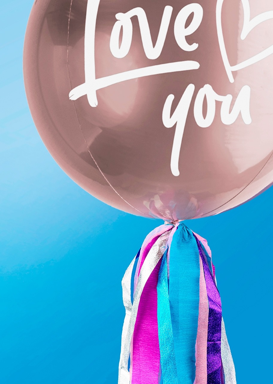 Imagen para Globo Orbz Rosa Love You - 2