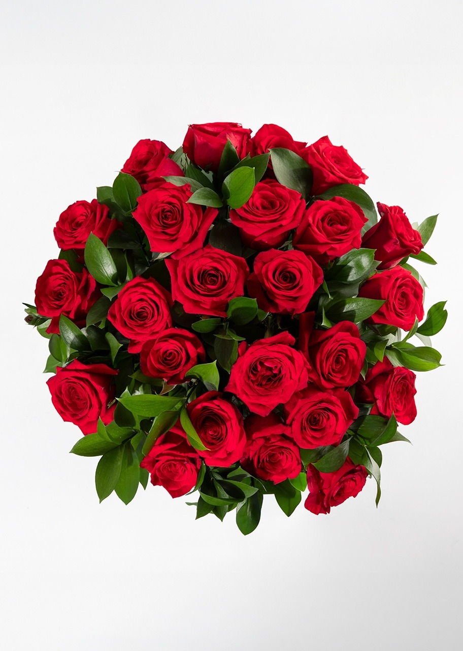 Imagen para Marco Blanco con 24 Rosas Rojas - 4