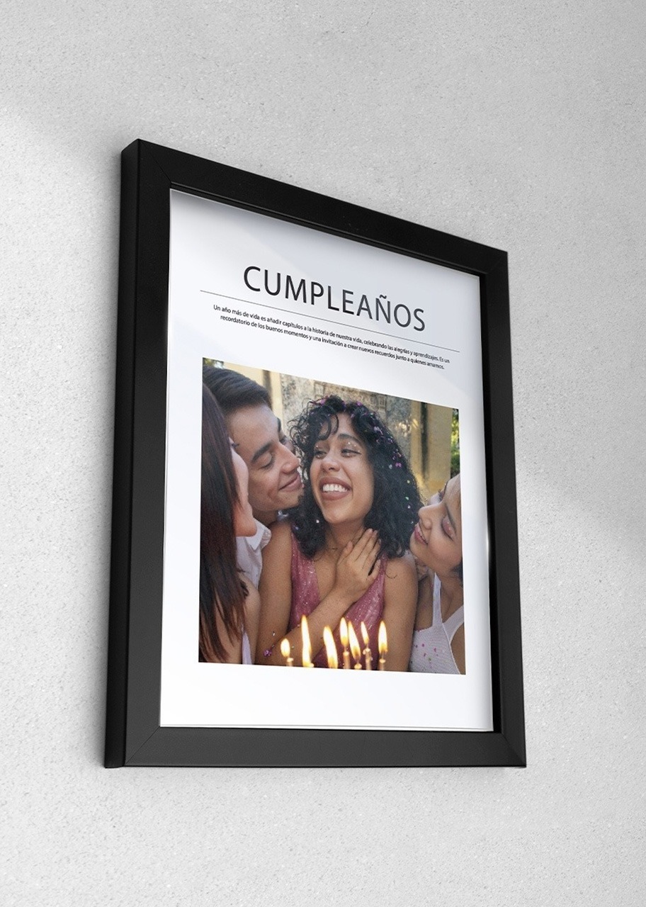 Imagen para Marco Cumpleaños con Ramo de Stargazer - 3