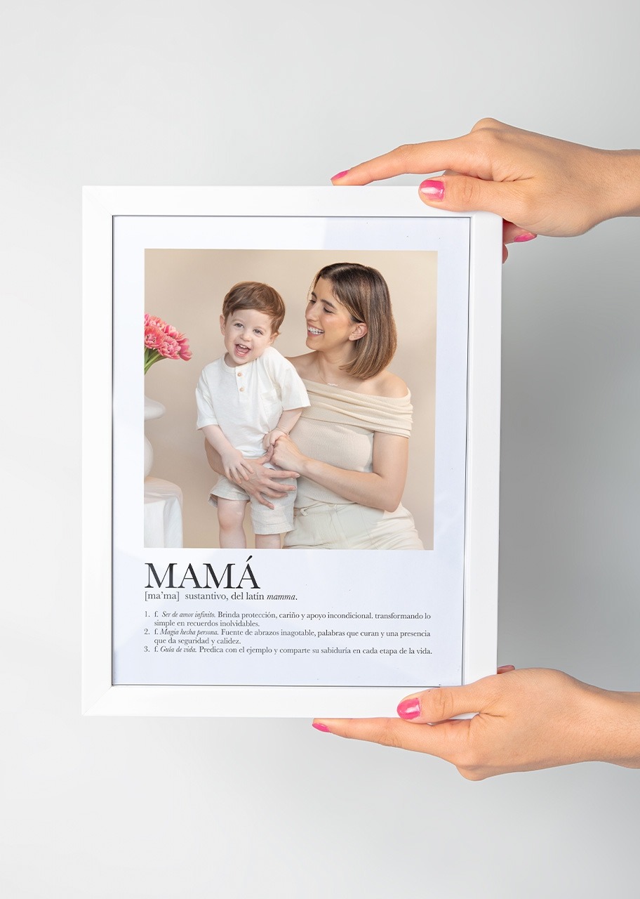 Imagen para Marco "Definición de Mamá" Grande en Blanco - 2