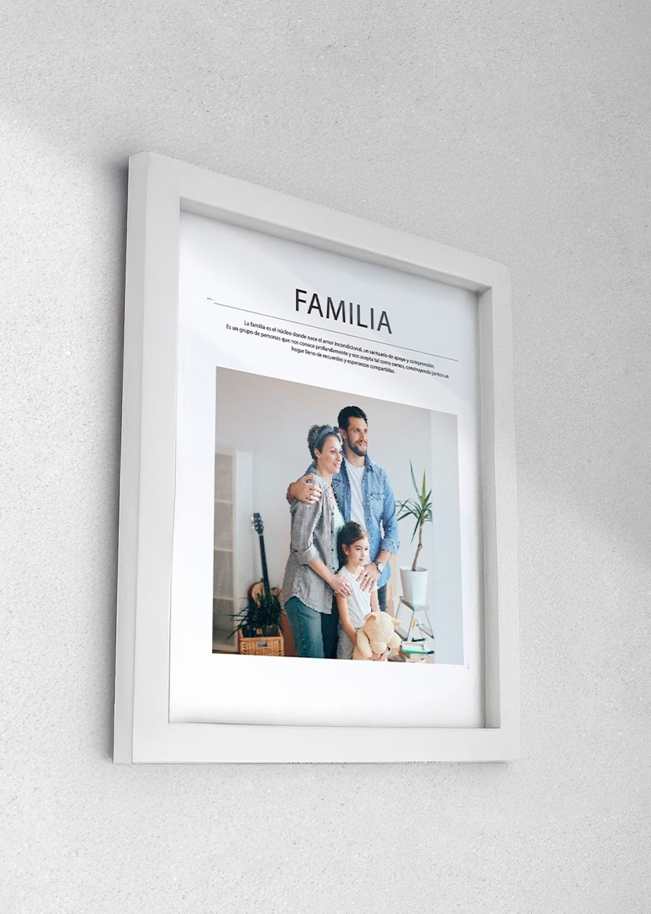 Imagen para Marco Familia Grande Blanco - 2