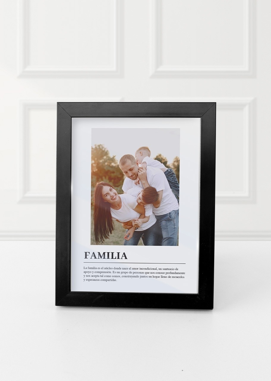Imagen para Marco Familia Chico en Negro - 3