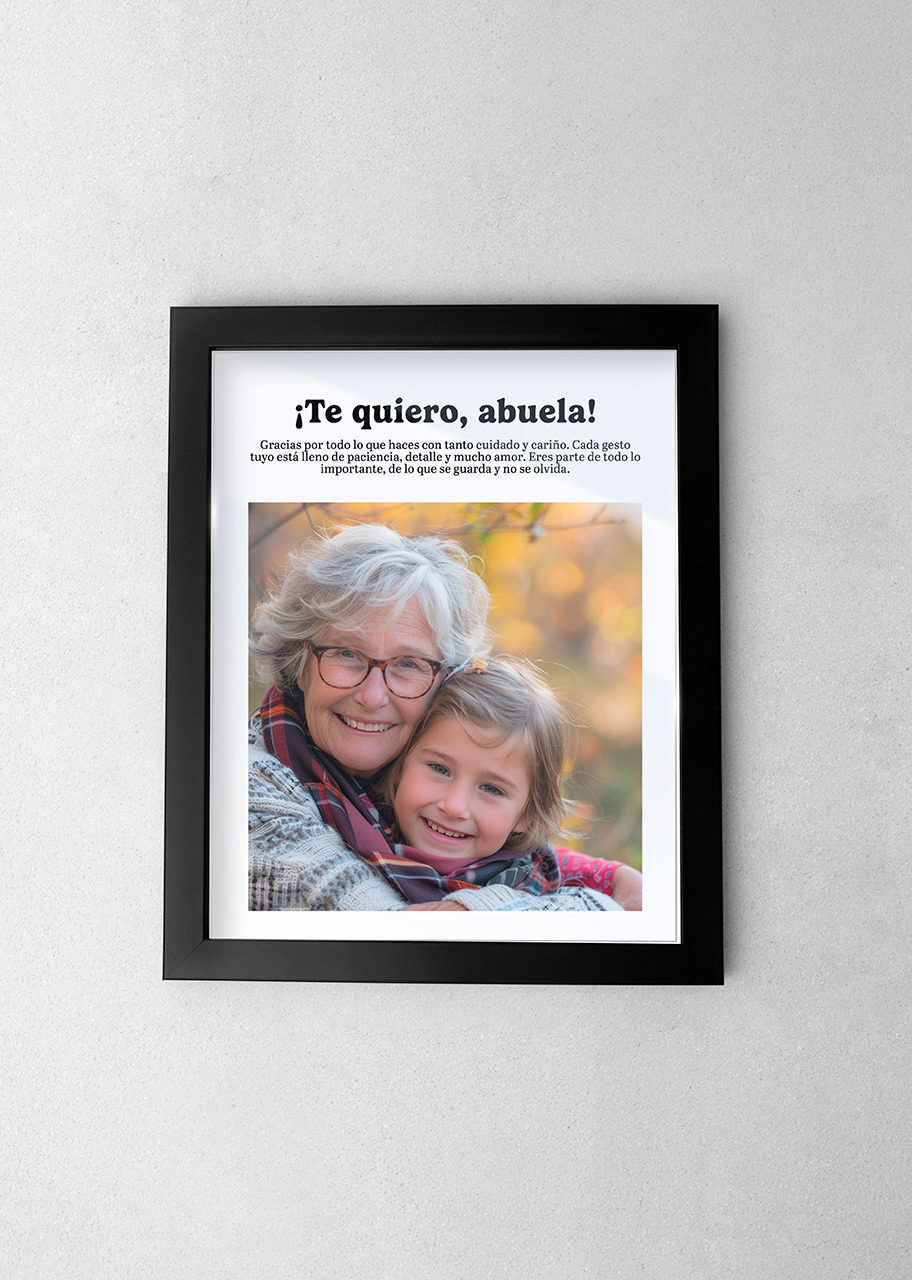 Imagen para Marco Personalizado Te Quiero Abuela - 1