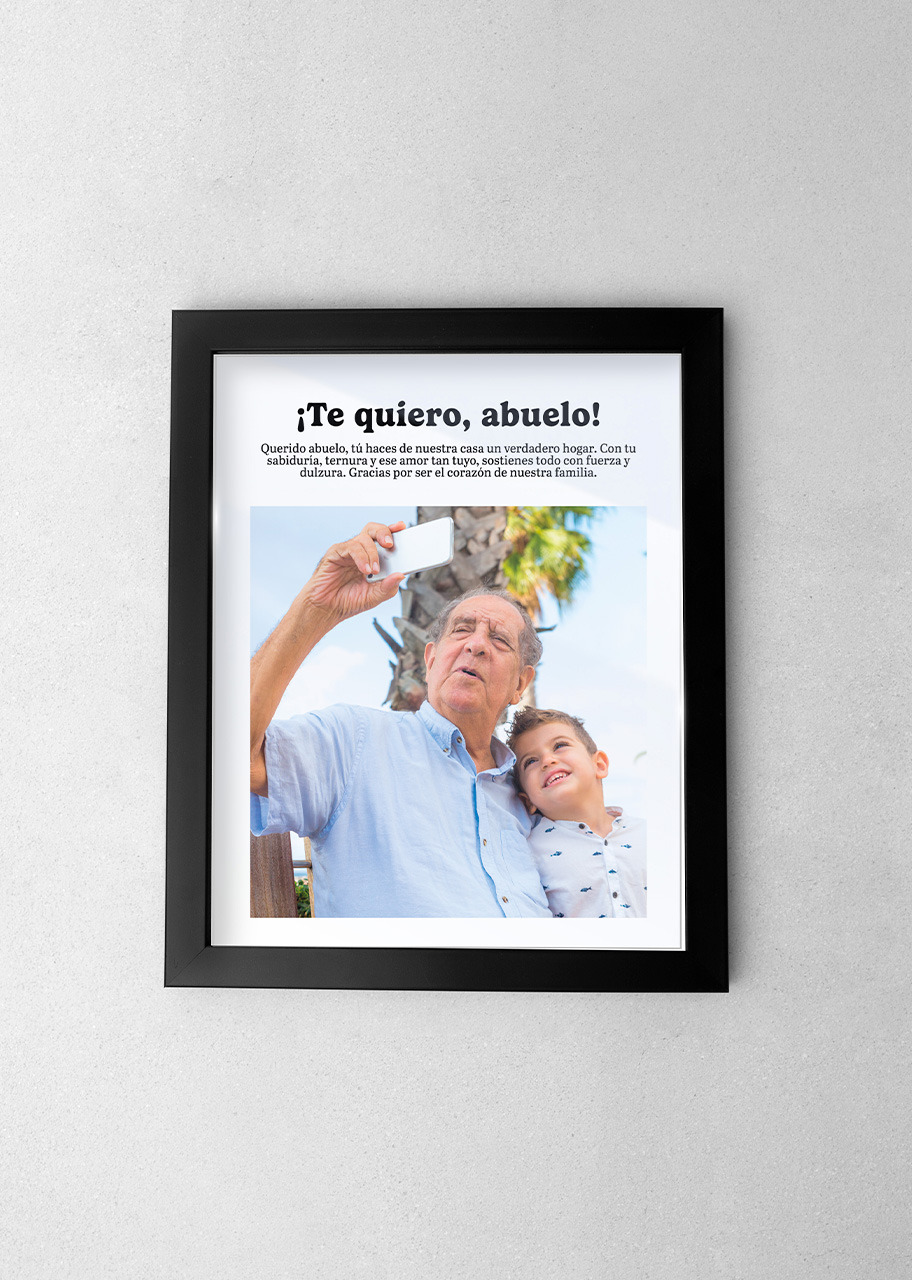 Imagen para Marco Personalizado Te Quiero Abuelo - 1