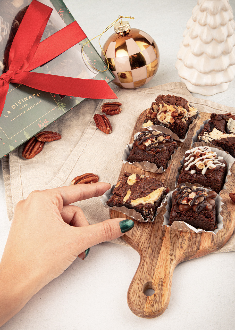 Imagen para Mini Brownies Navidad 15 pzs La Divinata - 3