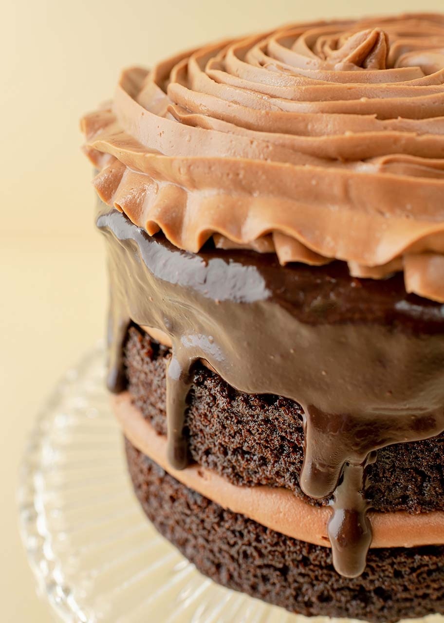 Pastel Kuchen chocolate con globo I Love You