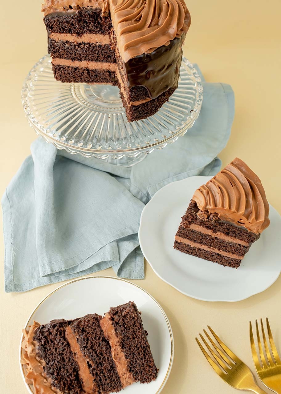 Pastel Kuchen chocolate con globo I Love You