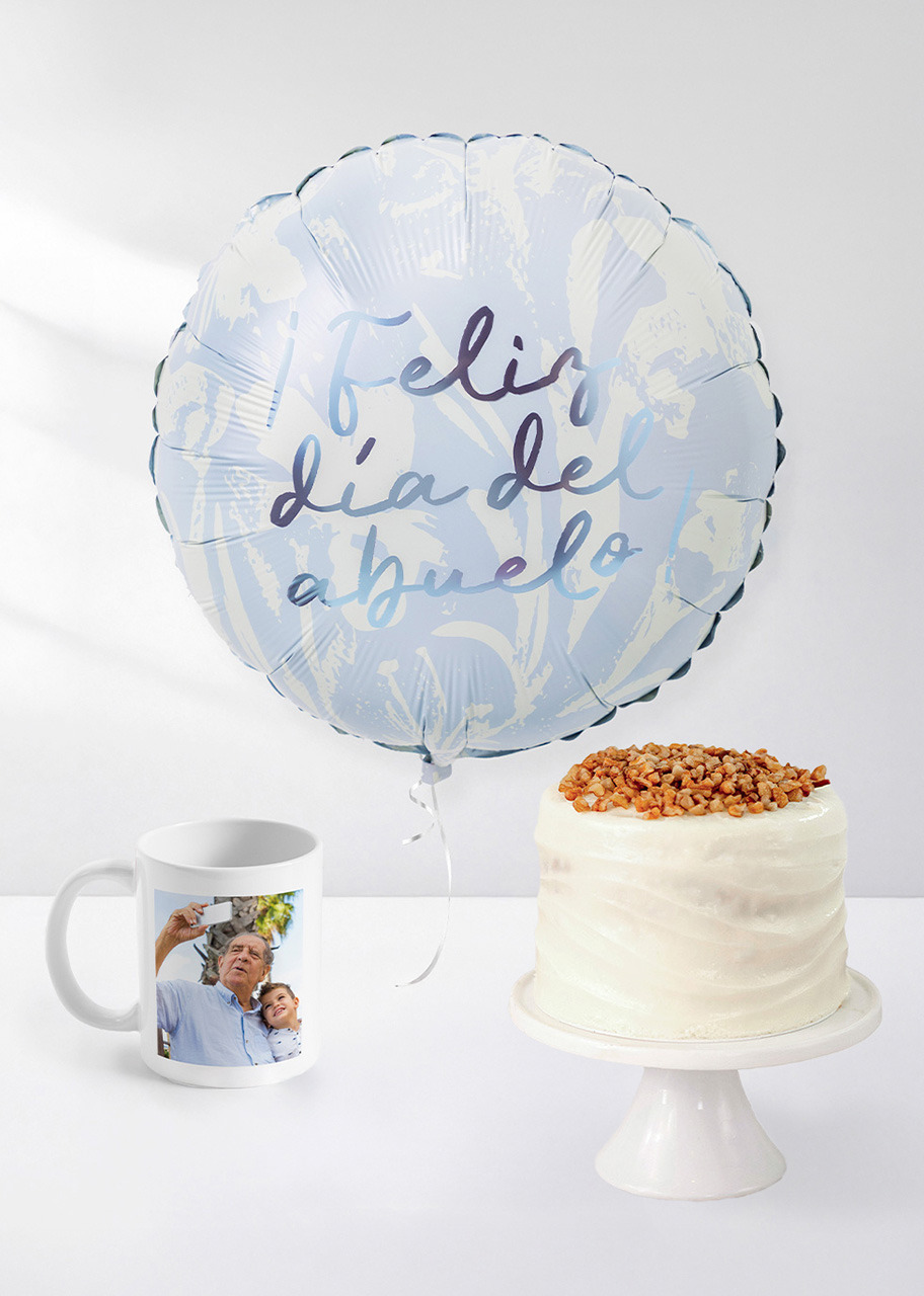 Imagen para Pastel Maria Jose con Globo Abuelos y Taza Personalizada  - 1