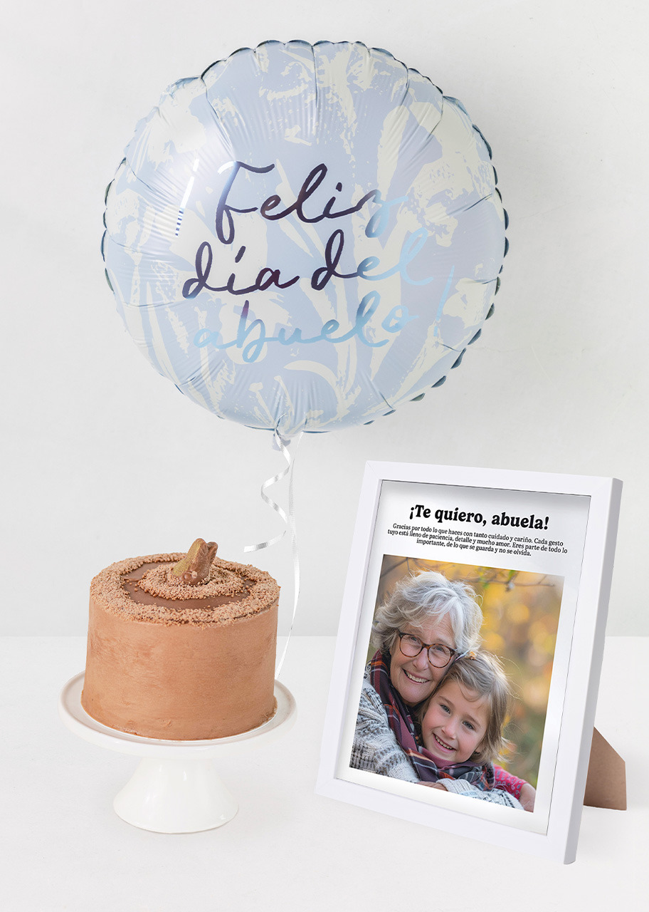Imagen para Pastel Maria Jose con Globo y Marco Personalizado Abuela - 1