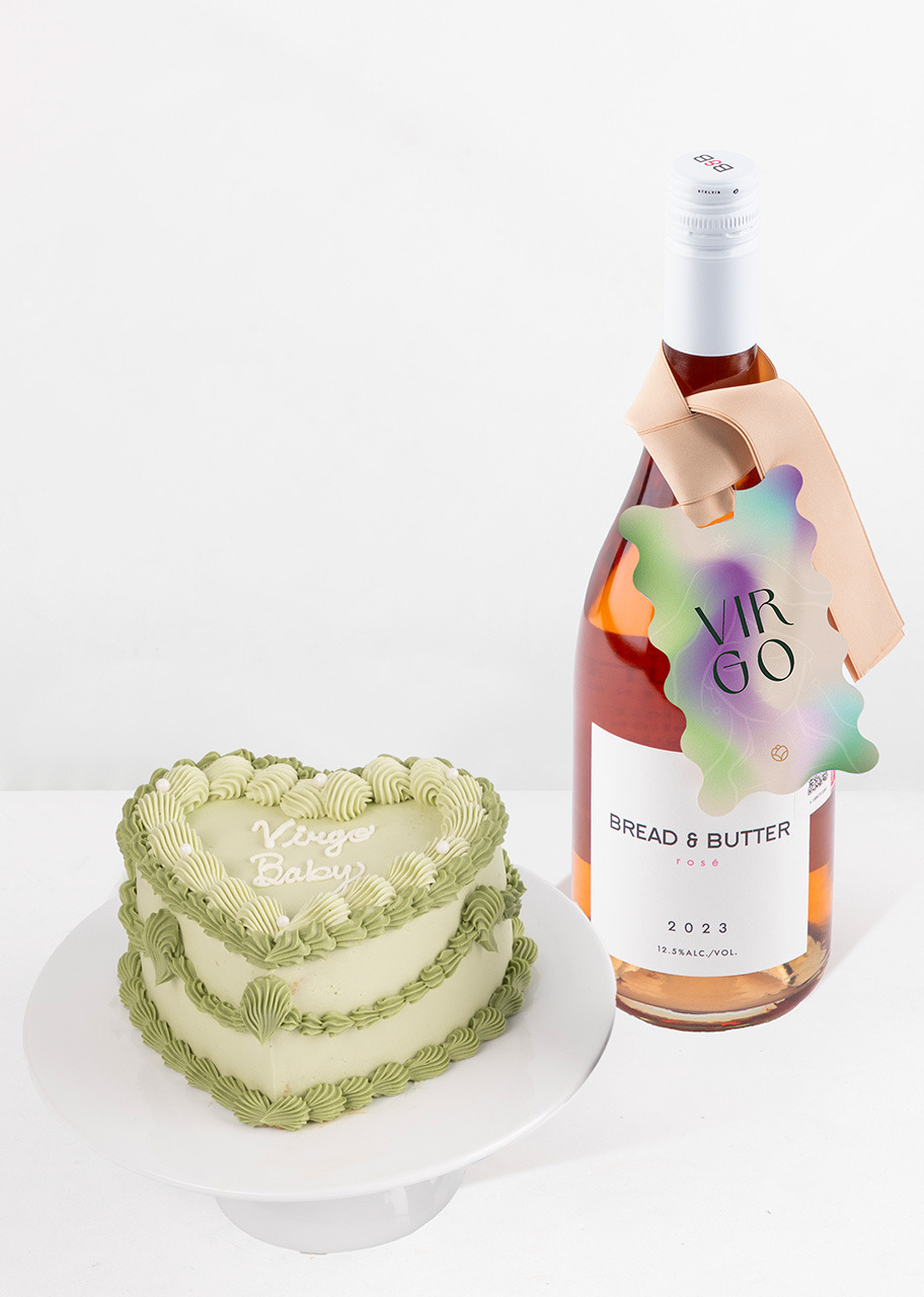 Imagen para Pastel Virgo con Vino Bread & Butter - 1