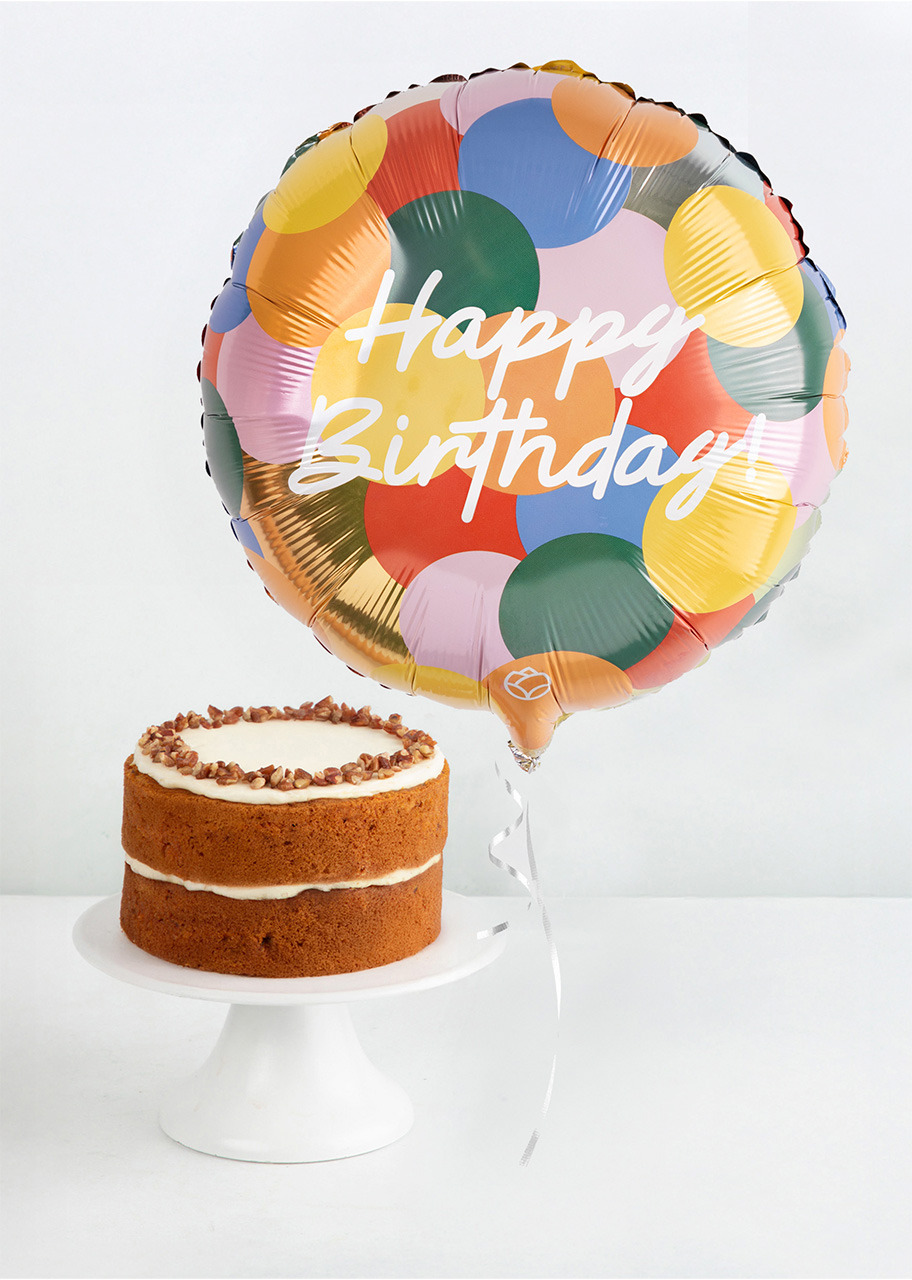 Imagen para Pastel Zanahoria Divinata con Globo Cumpleaños - 1