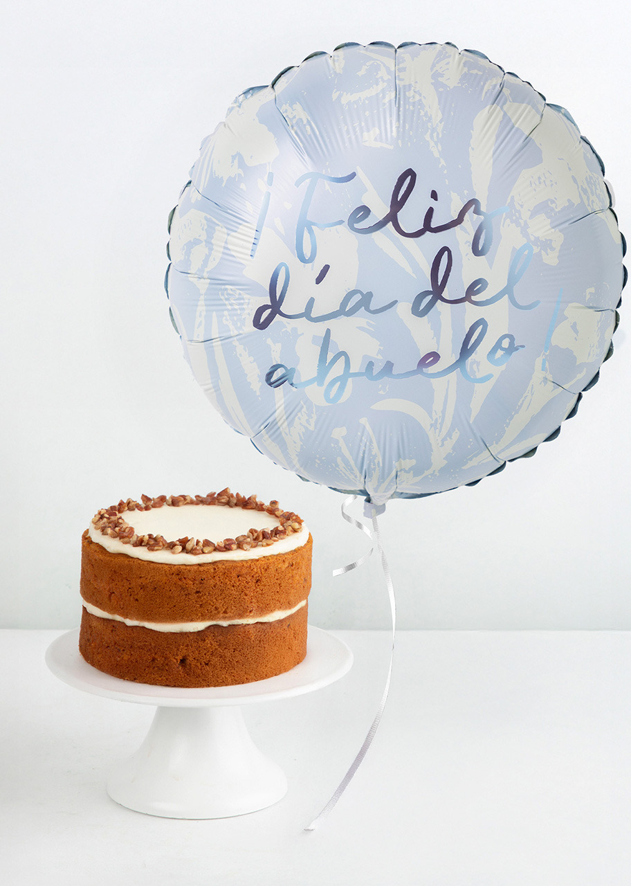 Imagen para Pastel Zanahoria Sin Azúcar con Globo ''Feliz Día del Abuelo'' - 1