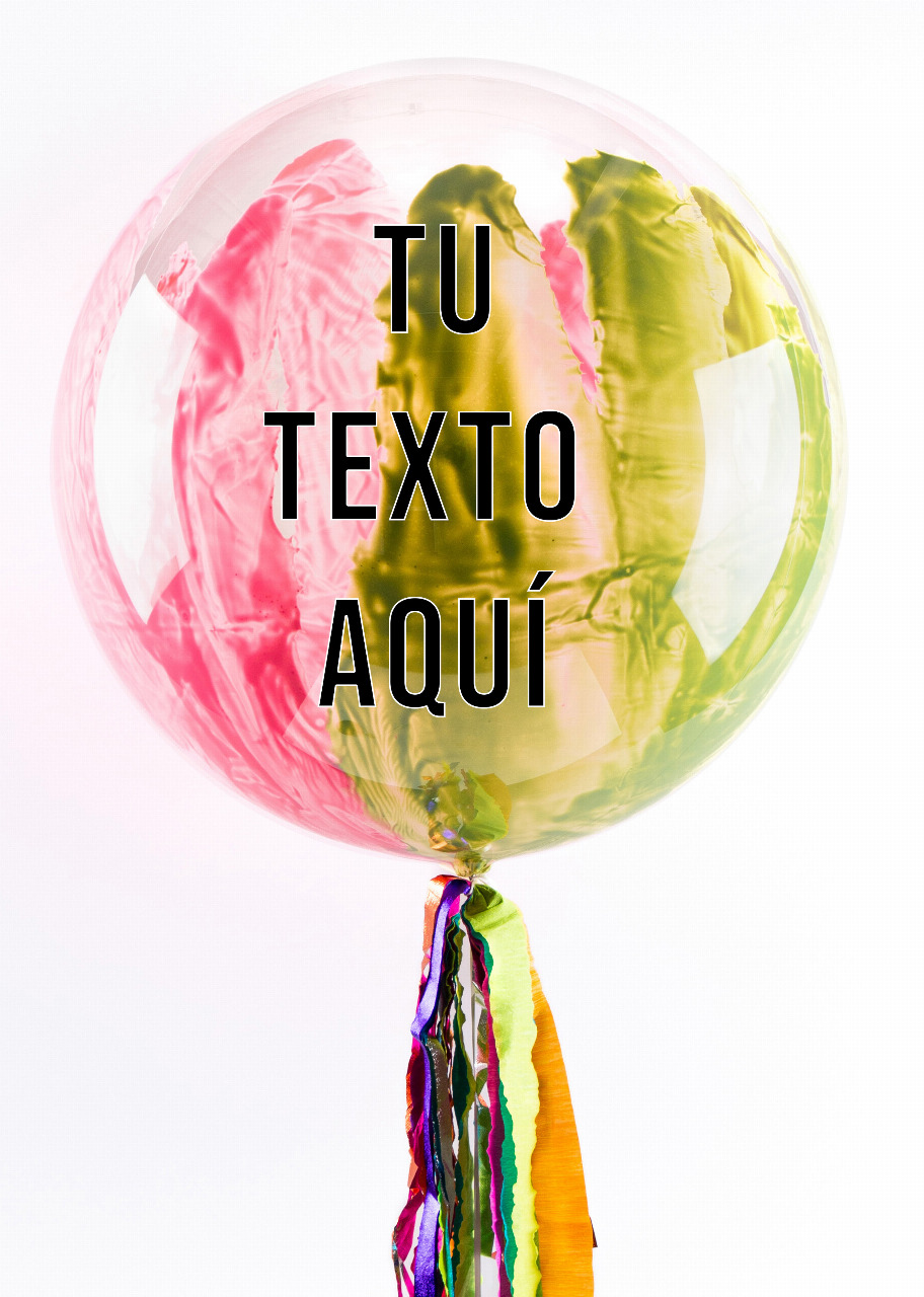 Imagen para Personaliza Globo Burbuja "Bloom Fusion" - 1