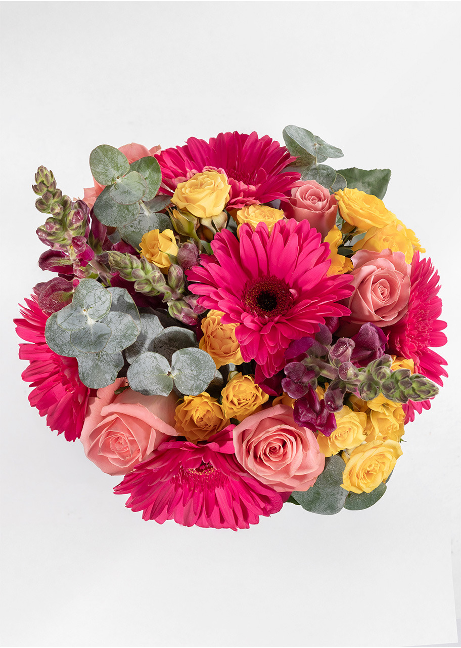 Imagen para Personaliza Marco Blanco con Ramo de Gerberas - 3