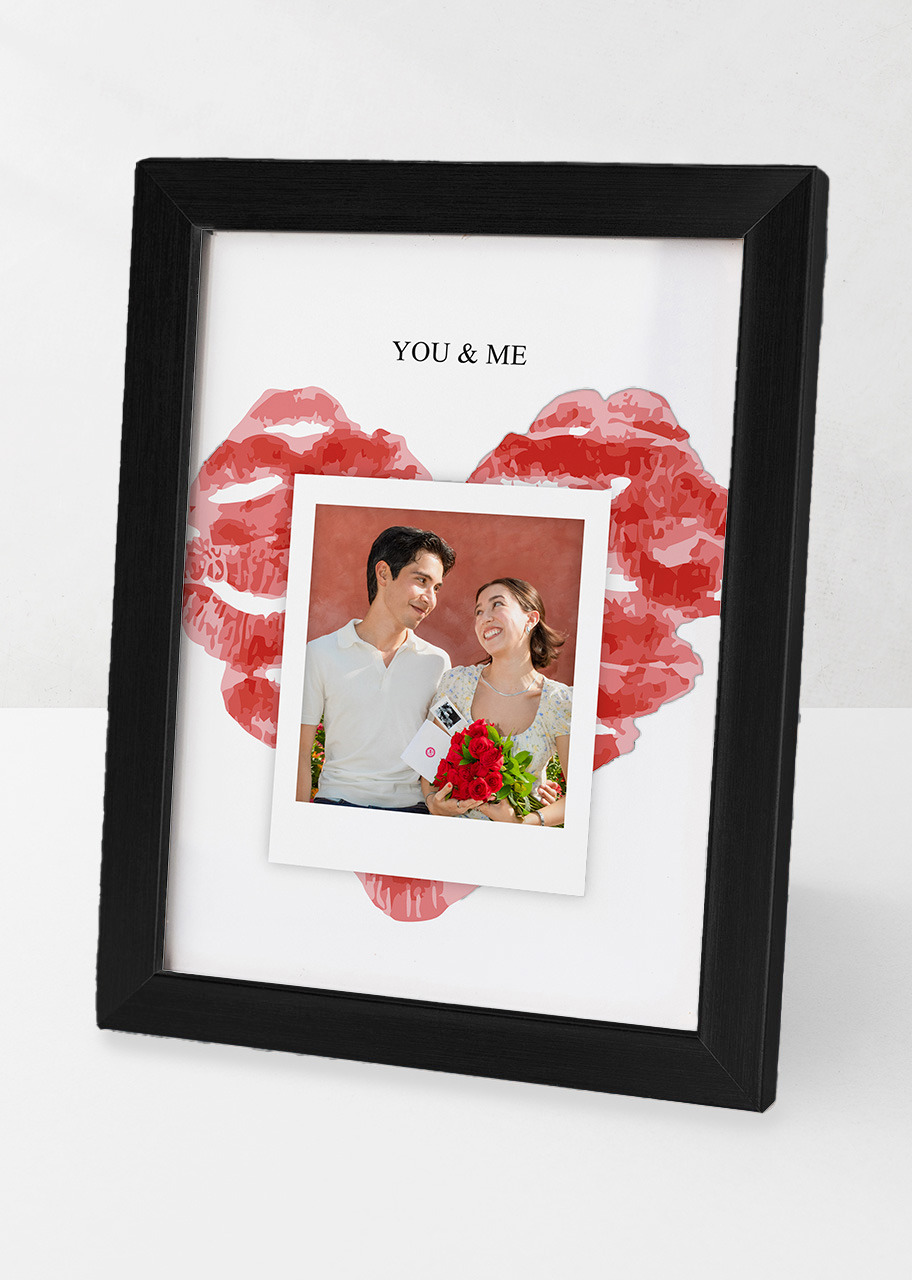 Imagen para Personaliza Marco Chico Negro "You And Me" - 1