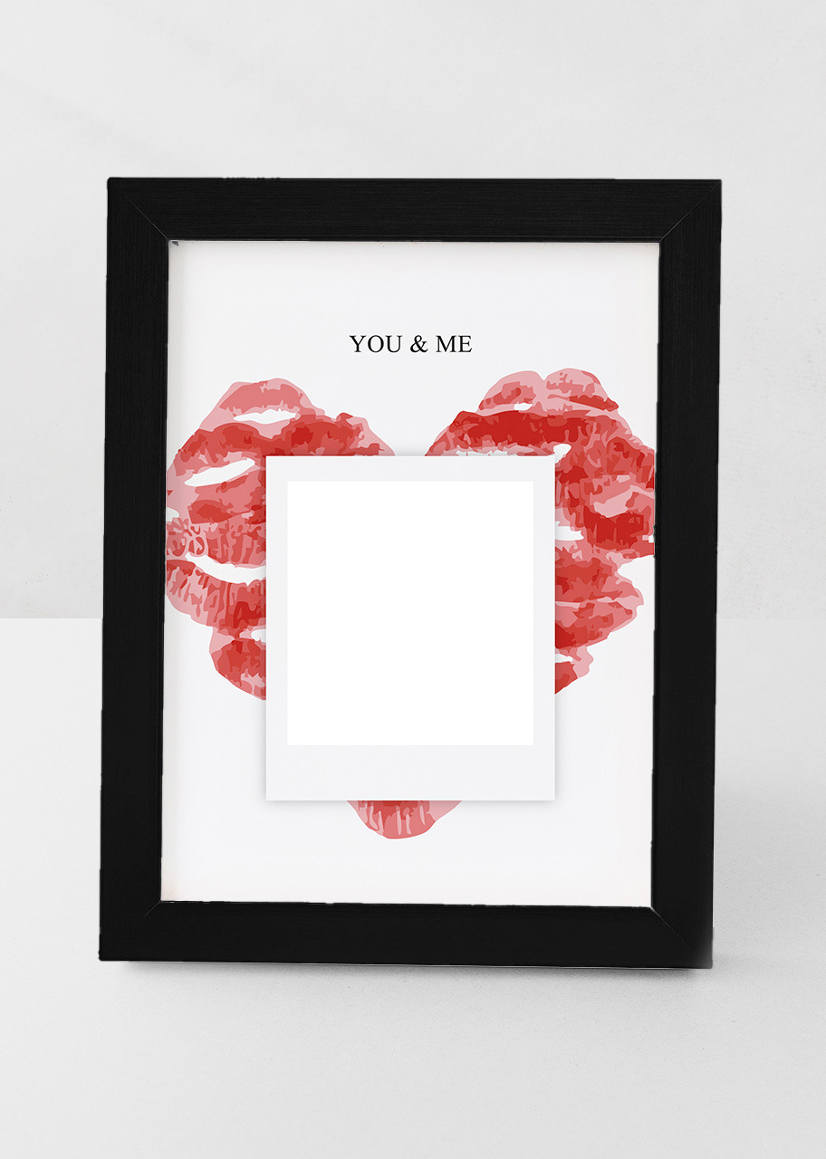 Imagen para Personaliza Marco Chico Negro "You And Me" - 4