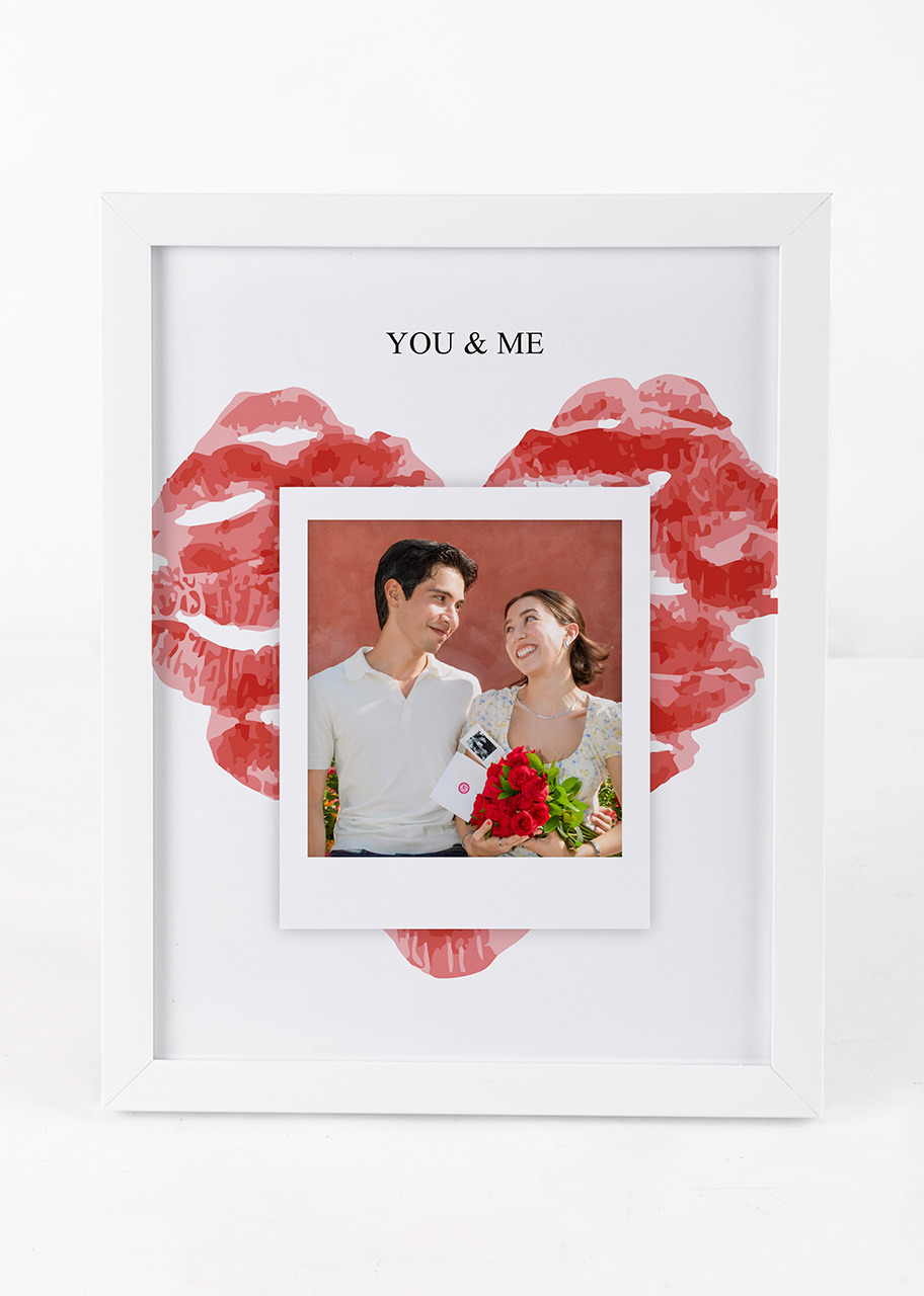 Imagen para Personaliza Marco Grande Blanco "You And Me" - 3