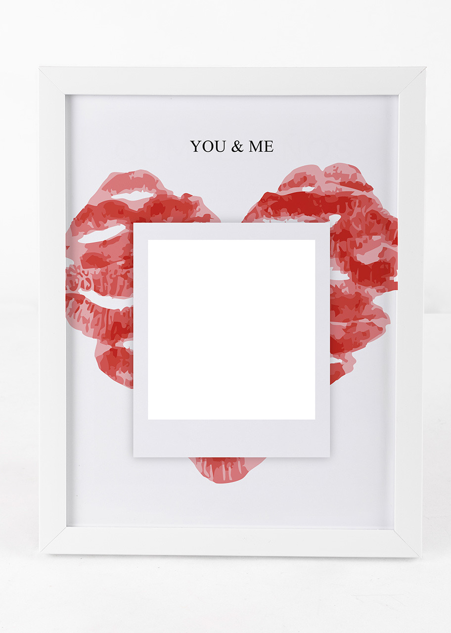 Imagen para Personaliza Marco Grande Blanco "You And Me" - 4