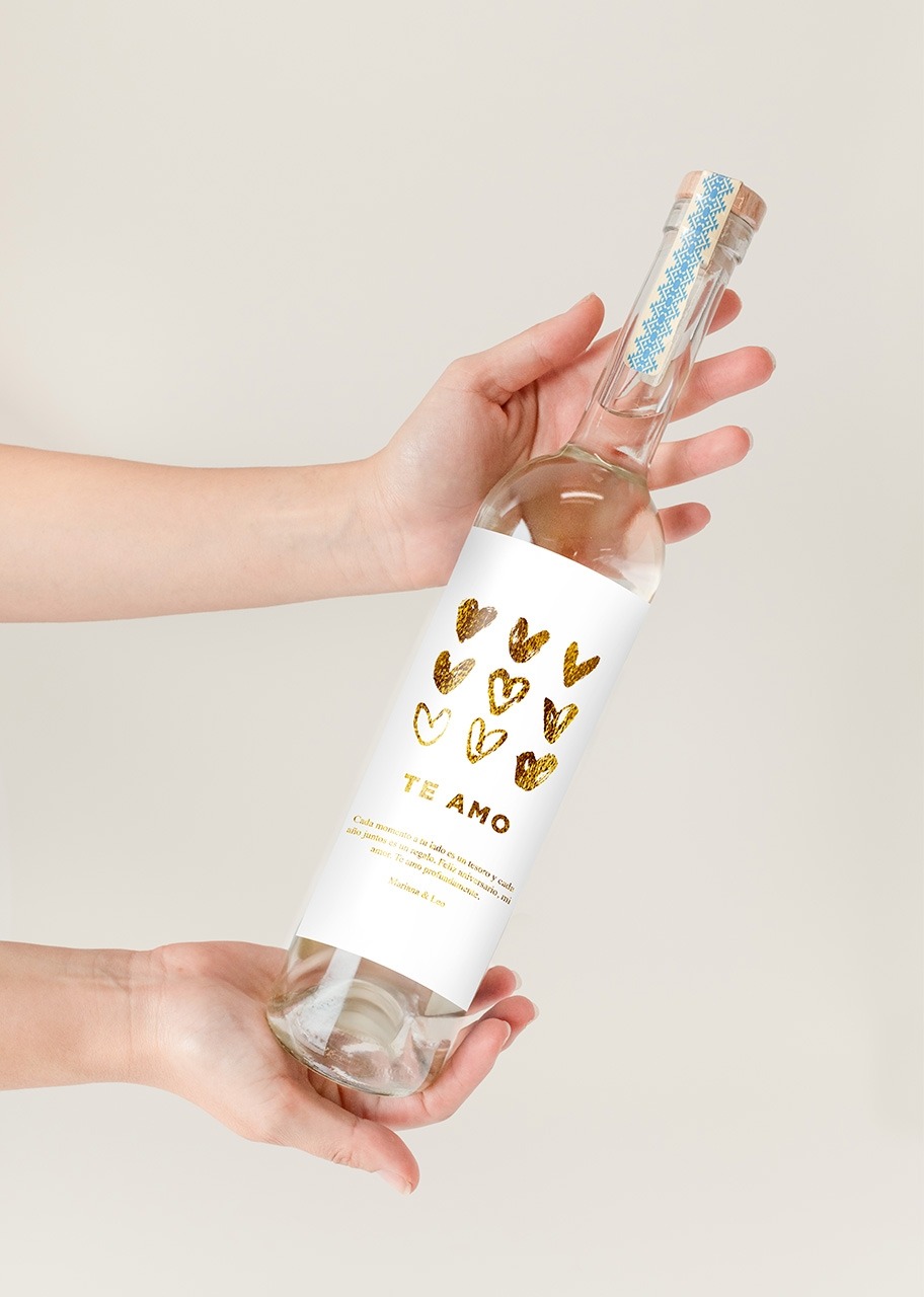 Imagen para Personaliza Mezcal 400 conejos con etiqueta "Te amo" - 2