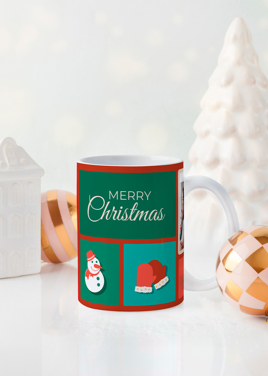 Imagen para Personaliza Taza Diseño "Christmas Collage" 15oz - 1