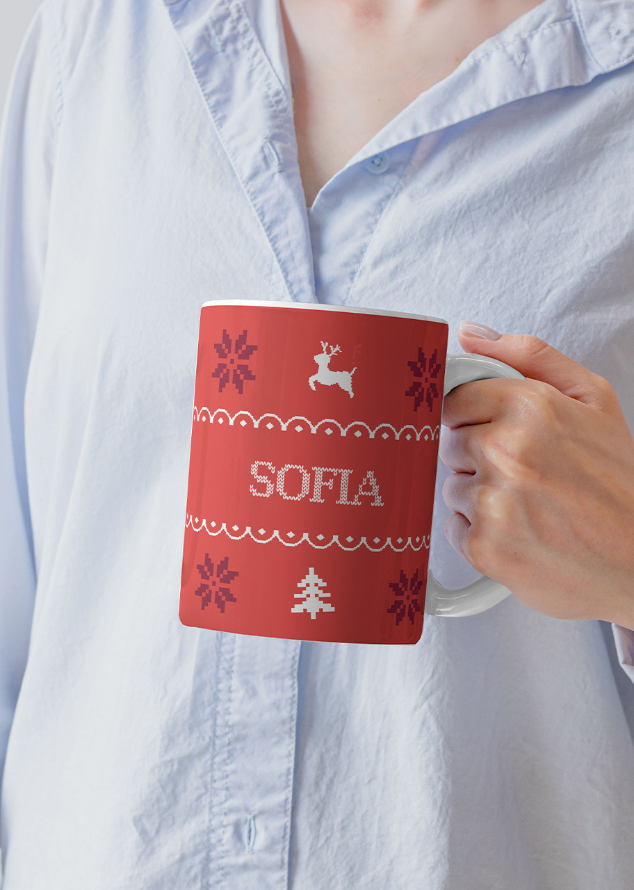 Imagen para Personaliza Taza Diseño "Ugly Sweater" 15oz - 2