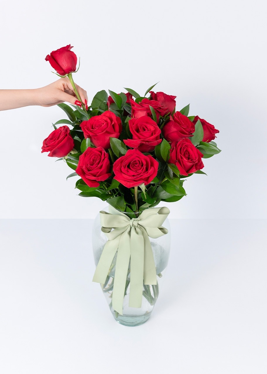 Imagen para Personaliza Vino 3V Feliz aniversario con foto y 12 rosas rojas - 3