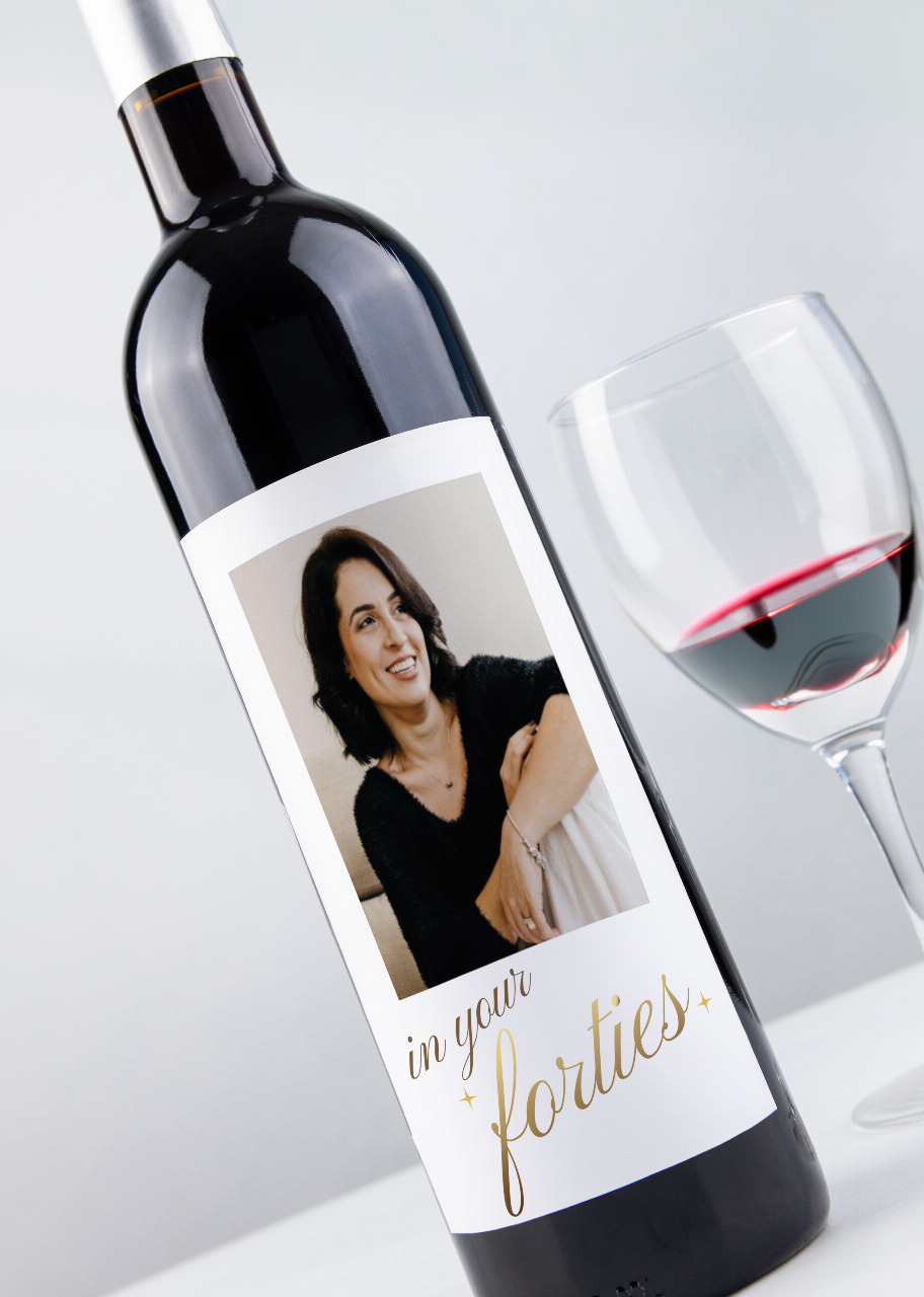 Imagen para Personaliza Vino 3V con etiqueta "In your Fourties" - 1