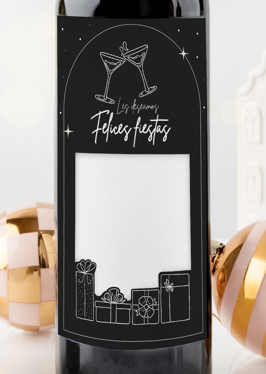 Imagen para Personaliza Vino concha y toro con etiqueta "Felices Fiestas"  - 3