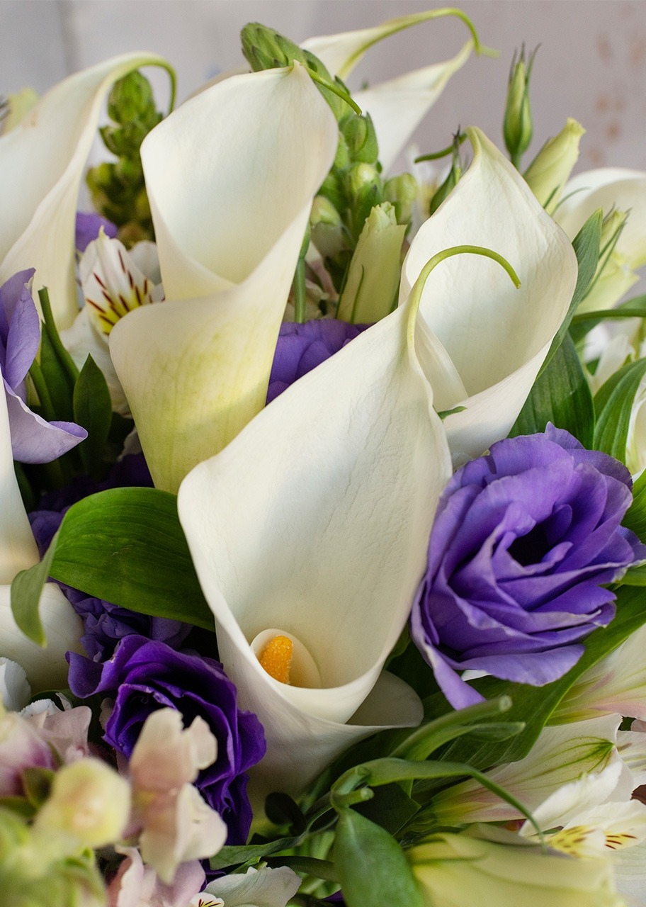 Imagen para Personaliza con Mini Foto Alcatraces y Lisianthus - 2