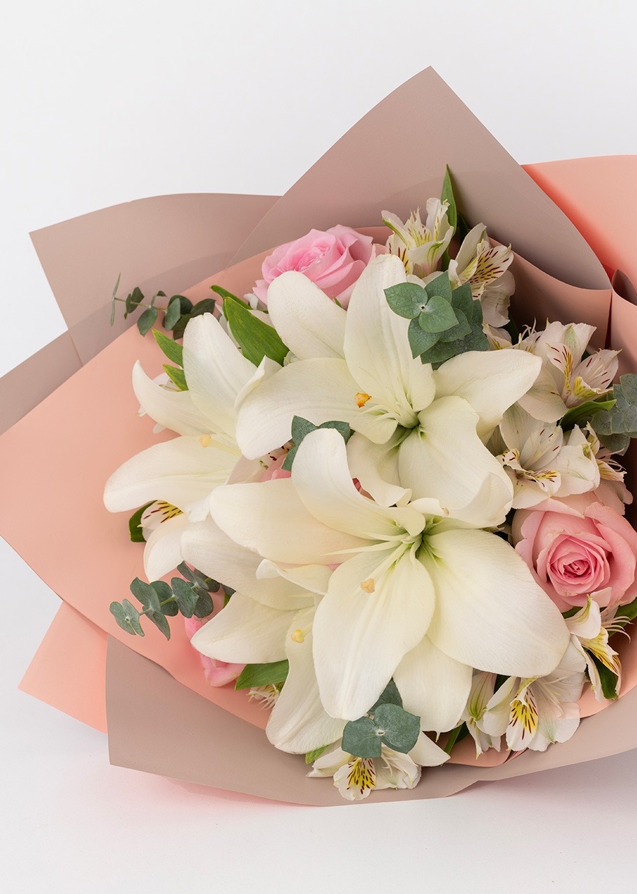 Imagen para Ramo con Rosas y Lilys - 3