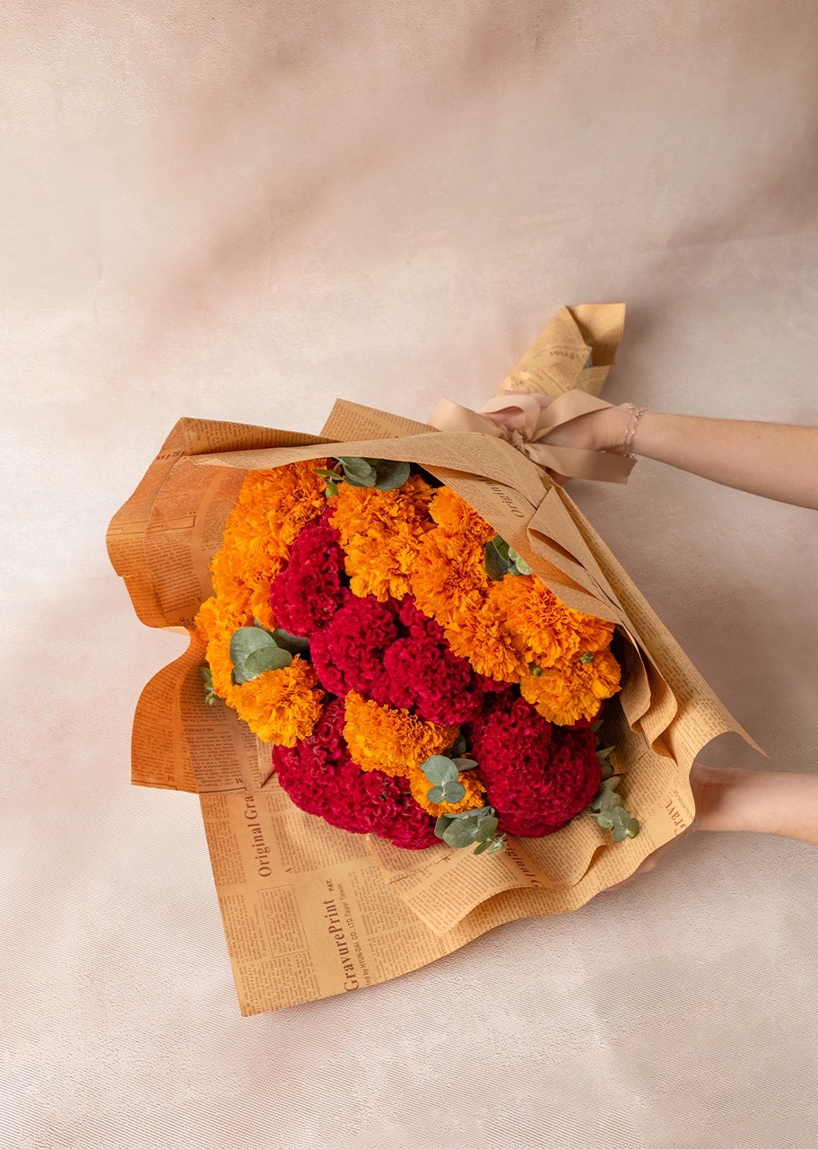 Imagen para Cempasúchil y Garra de León en Ramo - 2