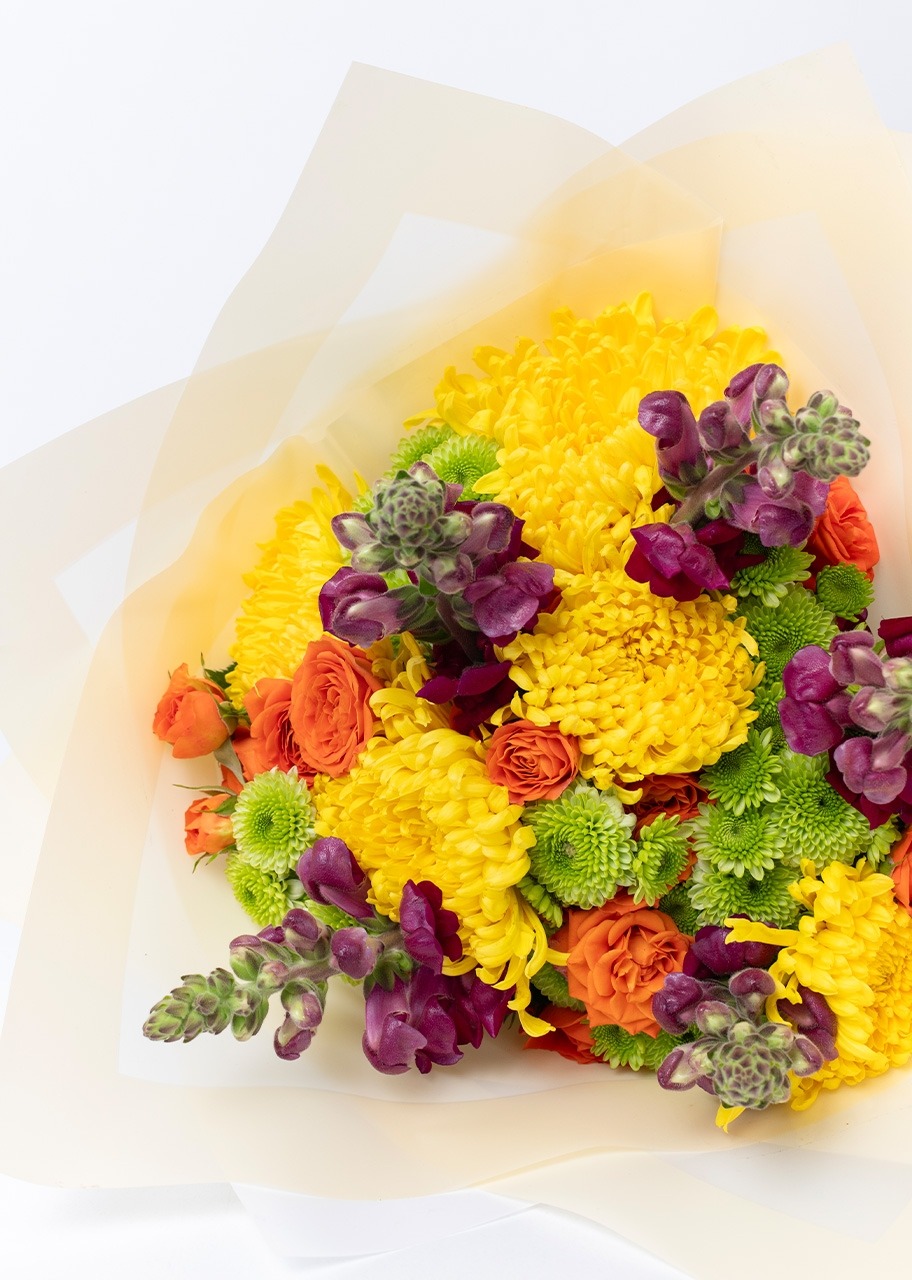 Imagen para Ramo de Codorniz Amarillo y Mini Rosas - 3