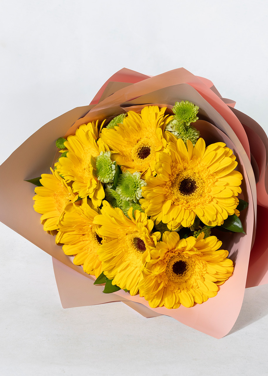 Imagen para Ramo de Gerberas Amarillas y Margaritas - 3