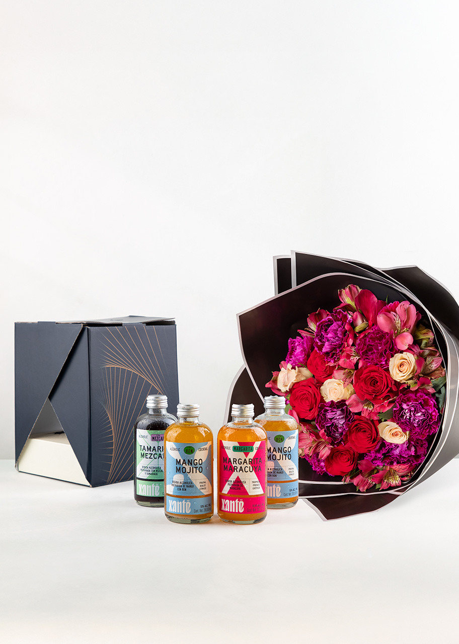 Imagen para Ramo de Rosas y Cocktails Xanté - 1