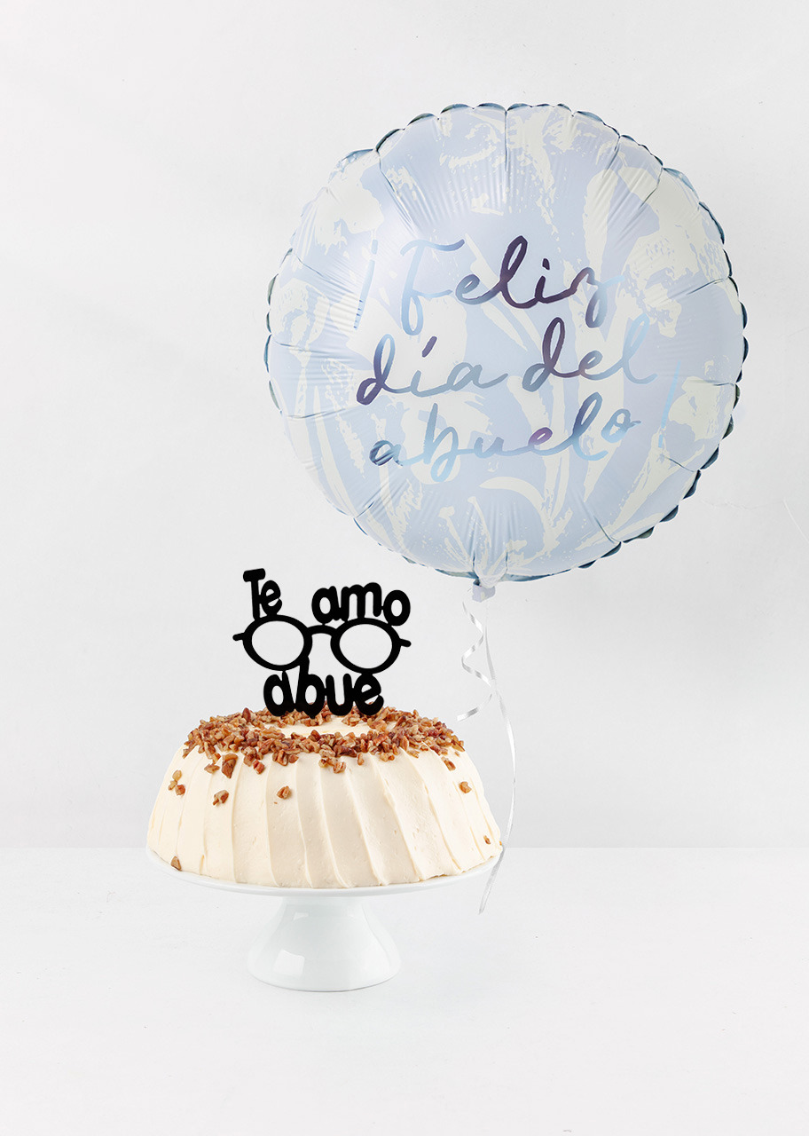 Imagen para Rosca de Zanahoria Panyolí con Globo ''Feliz Día del Abuelo''  - 1