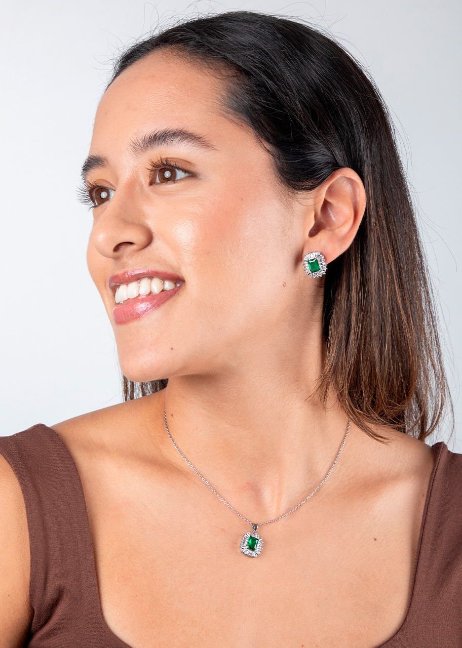 Imagen para Set Zirconia Verde Amalaya - 2