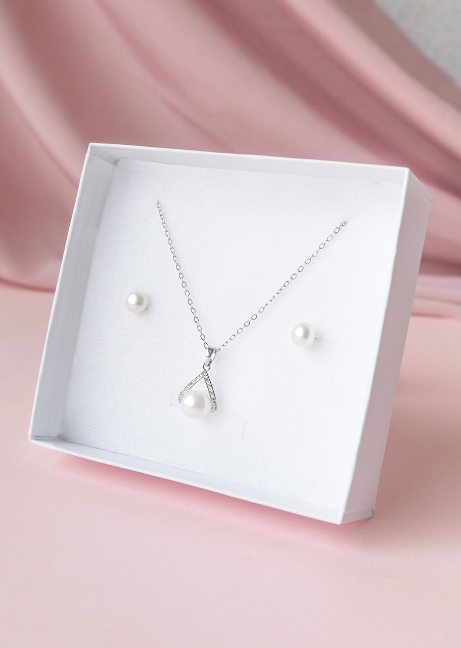 Imagen para Set de Perla Plateado La Perla - 4