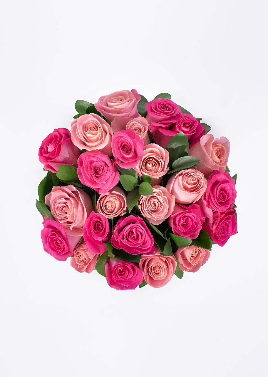 Imagen para Sueño de rosas combinadas en jarron con mini foto - 4