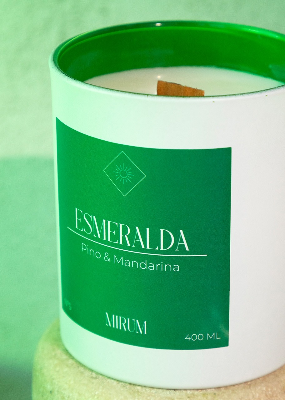 Imagen para Vela Mirum Esmeralda con Anillo 400 ml  - 2