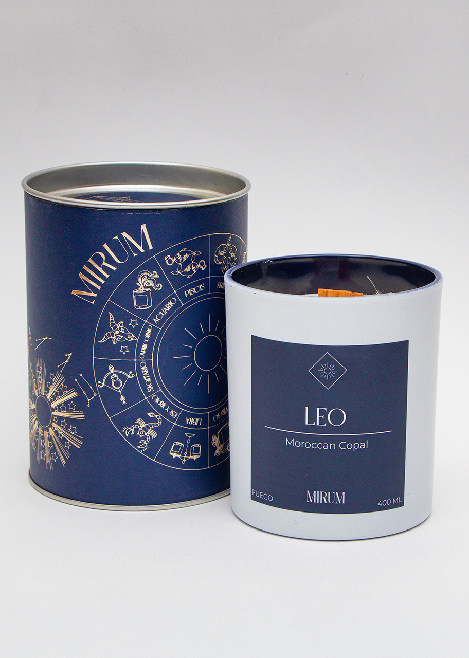Imagen para Vela con Anillo Signo Leo Mirum 400 ml - 1