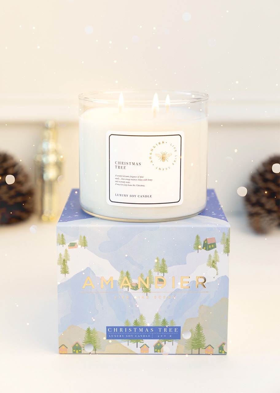 Imagen para Vela Christmas Tree Amandier 420 ml - 3