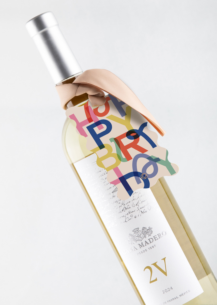 Imagen para Vino con Distintivo Happy Birthday - 1