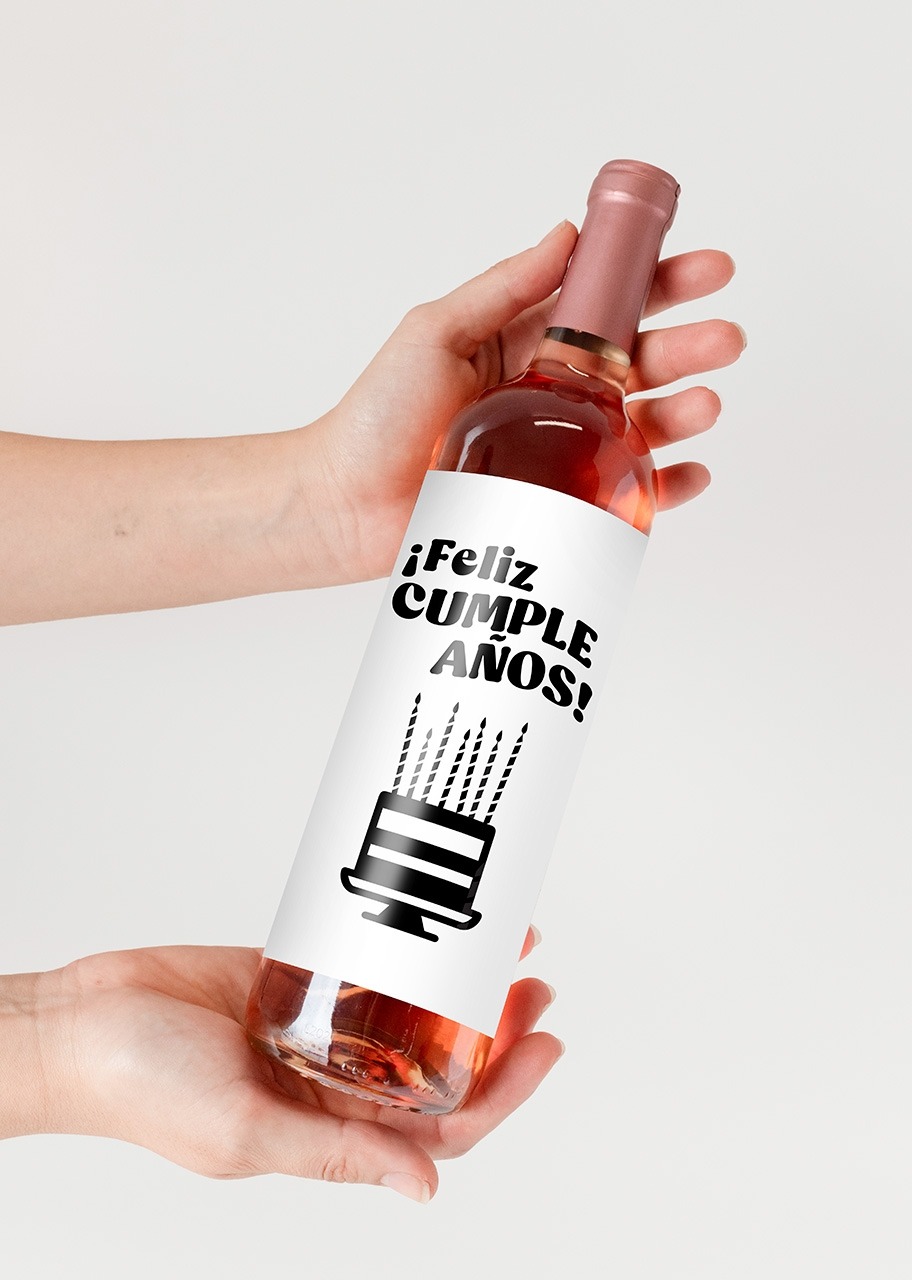 Imagen para Vino Beringer con etiqueta "Feliz cumpleaños" - 2