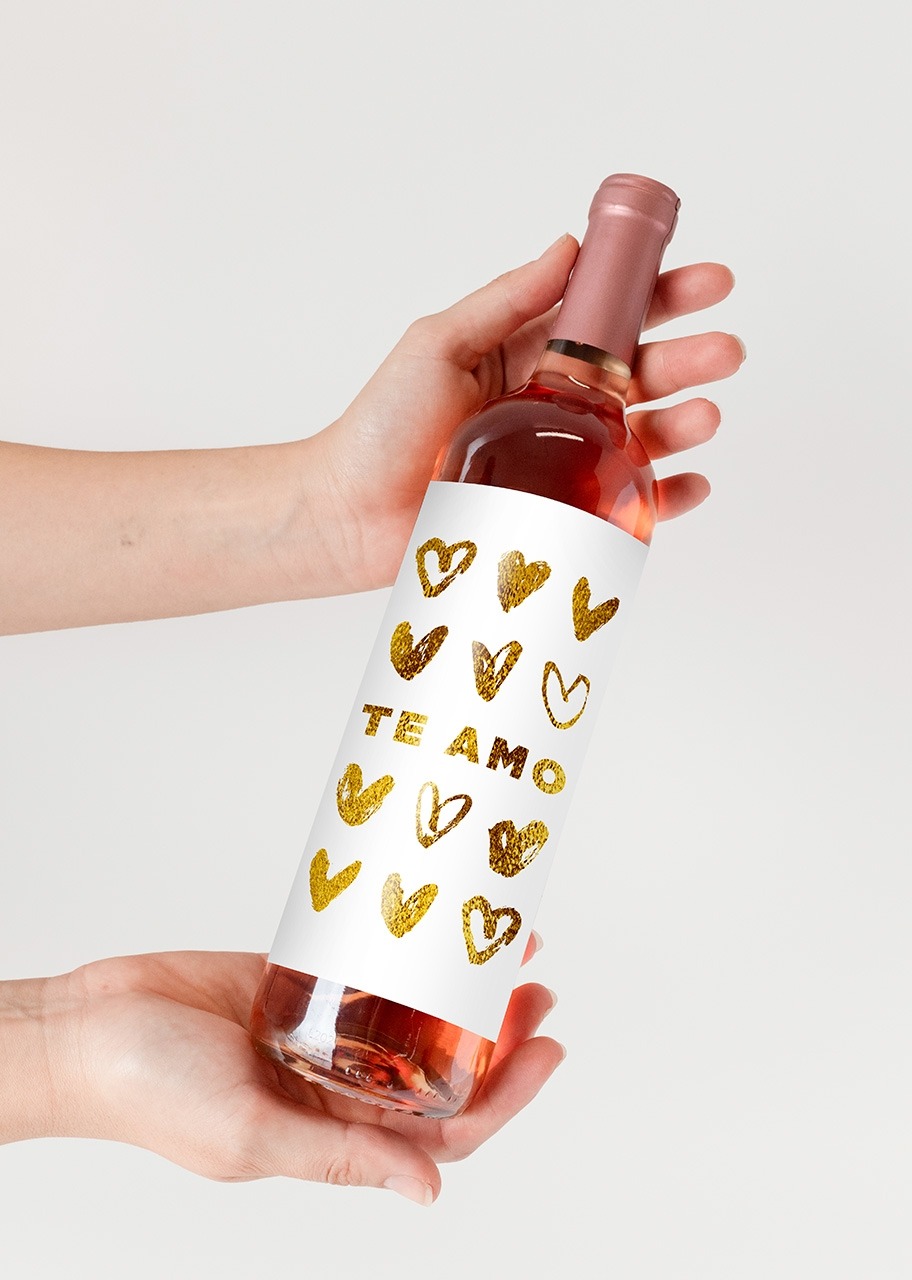 Imagen para Vino Beringer con etiqueta "Te amo" - 2