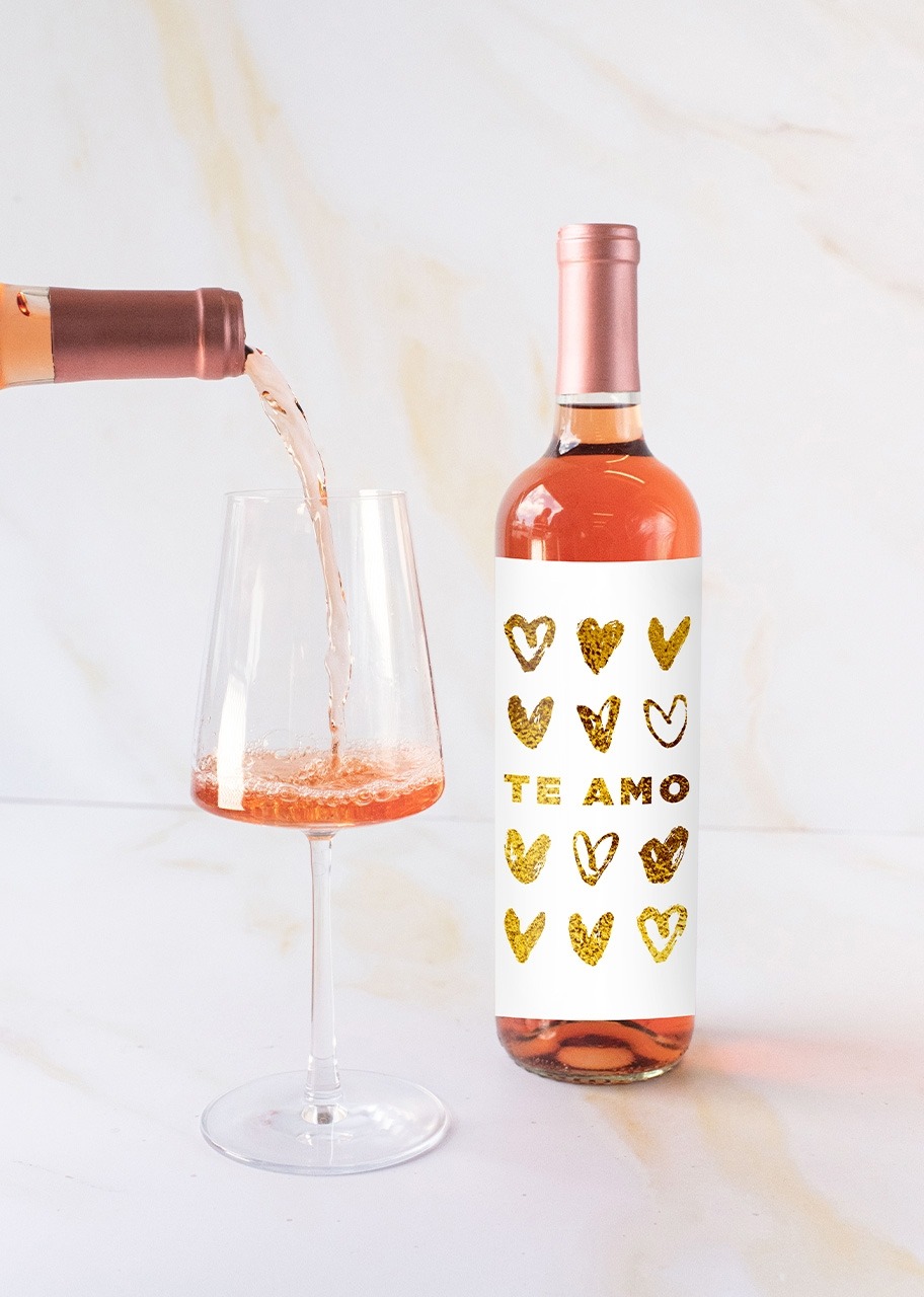 Imagen para Vino Beringer con etiqueta "Te amo" - 3