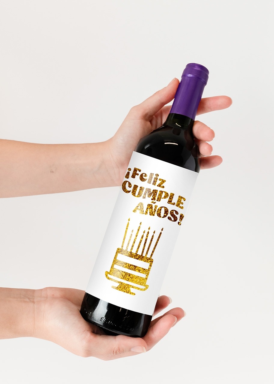 Imagen para Vino Concha y Toro con etiqueta "Feliz cumpleaños" - 3