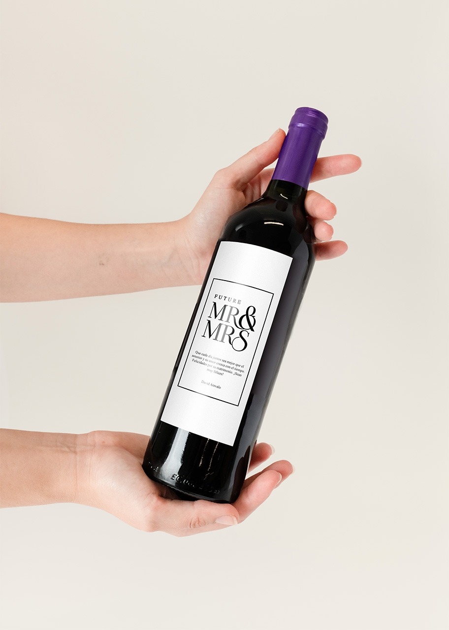 Imagen para Personaliza Vino concha y toro con etiqueta "Mr&Mrs" - 3